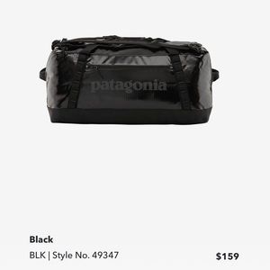 70L Patagonia Black Hole Duffel (Brand New)